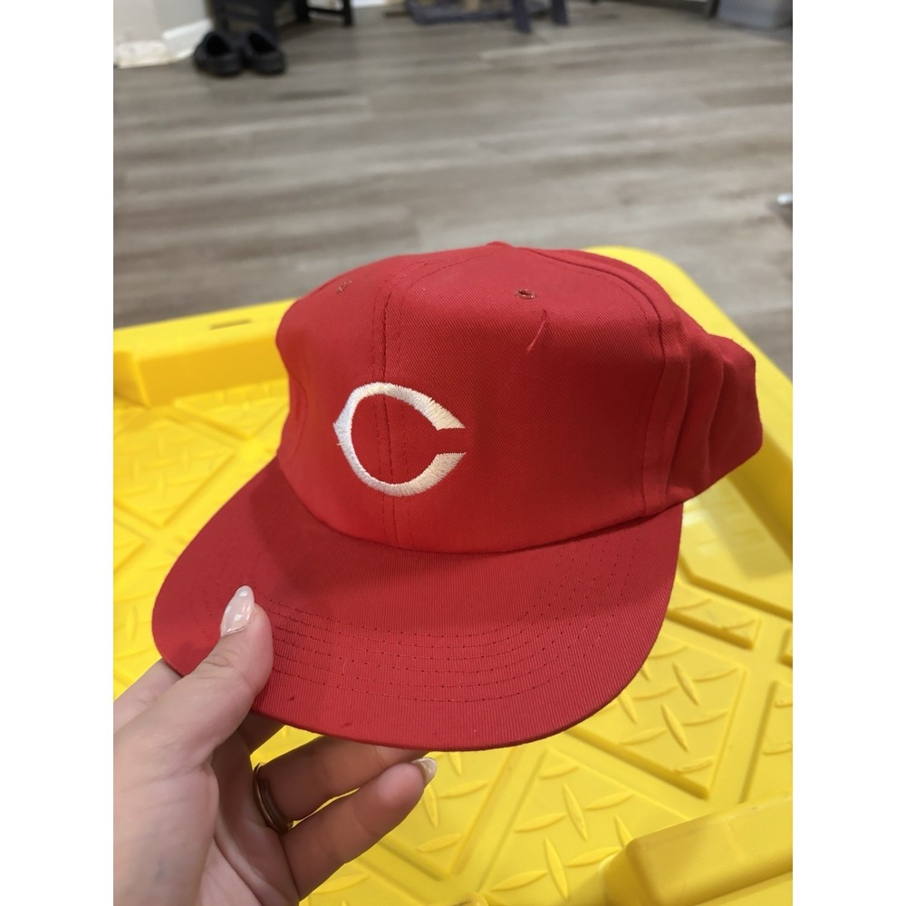 Vintage Cincinnati Reds Logo C SnapBack Cap Hat Gatorade MLB‎ Red Nati